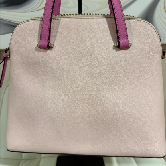 kate spade Pink Dome Satchel with Fuchsia Handles - Picture 2 of 13